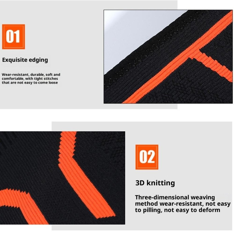 1 stk. elastisk stabil støtte knestøtte knestøtte knebeskytter patellavarme - M