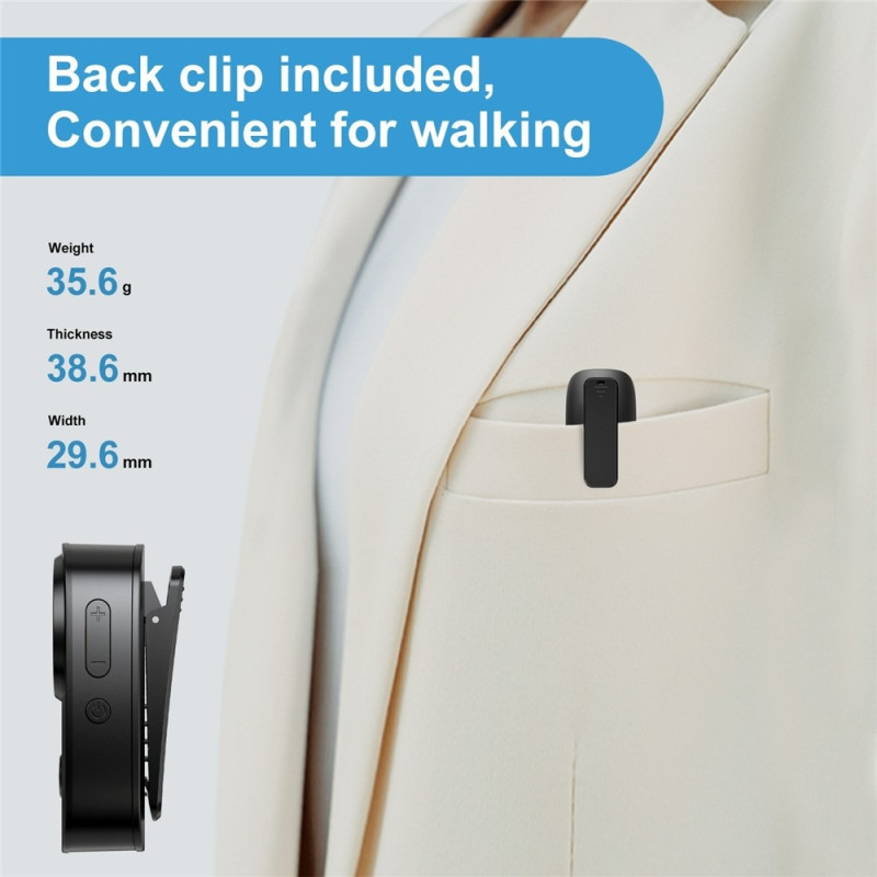 MI06 Radio Lommeradio Bærbar FM-radio Digitalt display 30 forudindstillede stationer