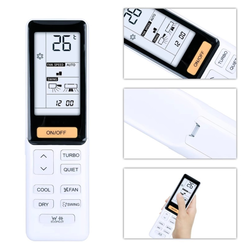 Erstatning fjernkontroll for 0010402886D for Haier klimaanlegg