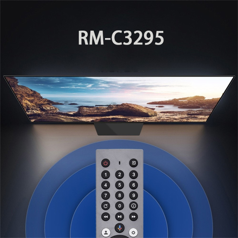 Udskiftning af fjernbetjening til RM-C3295 til JVC TV med stemmeaktivering