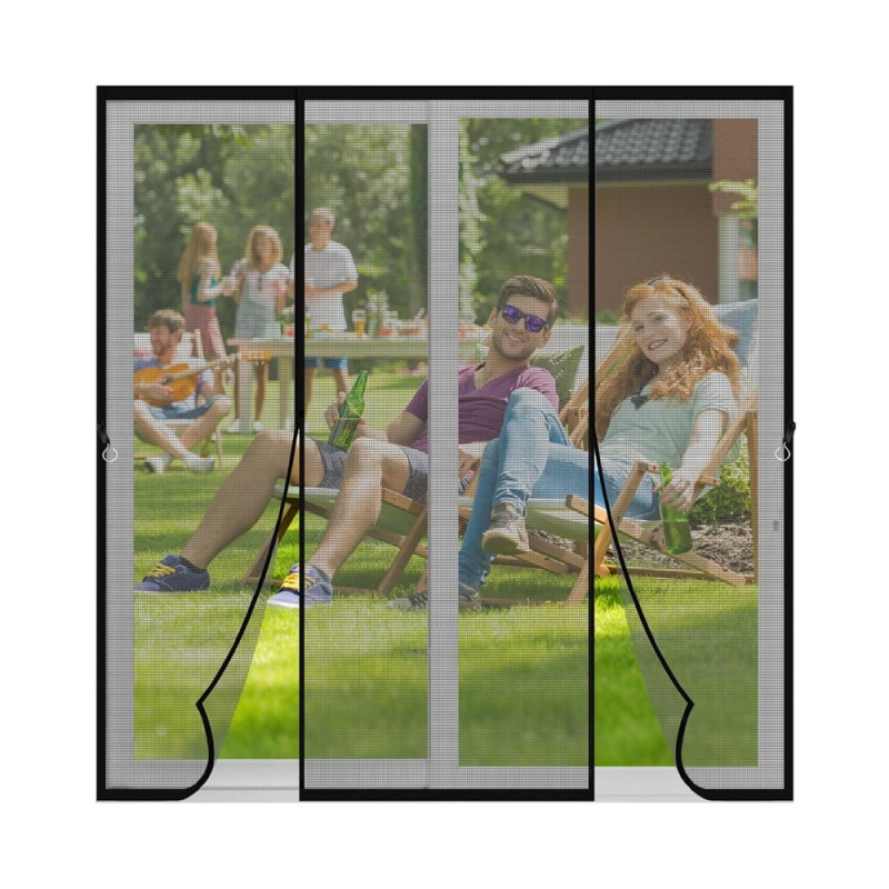 170 x 210 cm magnetisk dørnett med myggbeskyttelse og automatisk lukking