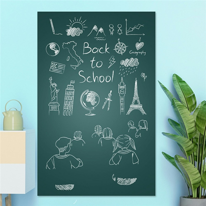 45 x 200 cm self-adhesive wall sticker chalkboard waterproof erasable board