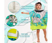 Huva Cape Badhandduk Badrock Poncho, 60x60cm - Coral Mermaid