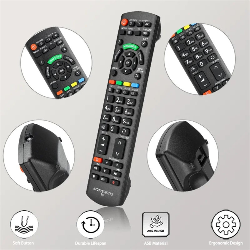 Fjernkontrollerstatning for N2QAYB000753 For Panasonic TV