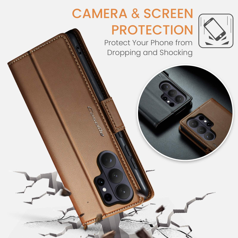 CASEME Plånboksfodral Samsung Galaxy S26 Ultra - Brun