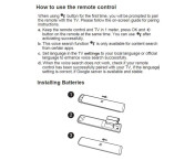 TV fjärrkontroll med röstfunktion Ersättning för RC802V TCL TV - FNR1