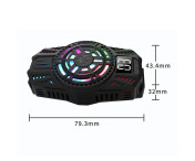 Mobiltelefon Radiator Smartphone Gaming Värmeavledning kylare