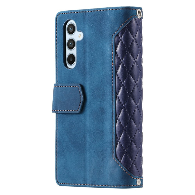 För Samsung Galaxy S26 5G Zipper Wallet Case Rhombus Telefonfodral