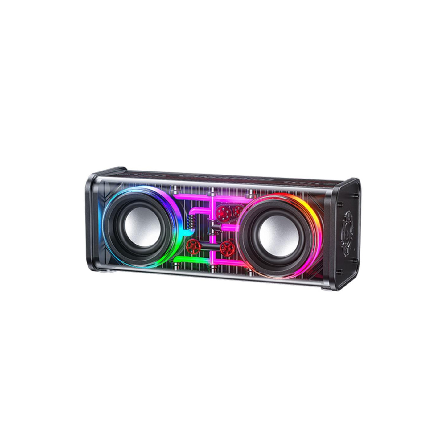 Bluetooth 5.3 Dual Horn RGB lys trådløs subwooferhøyttaler