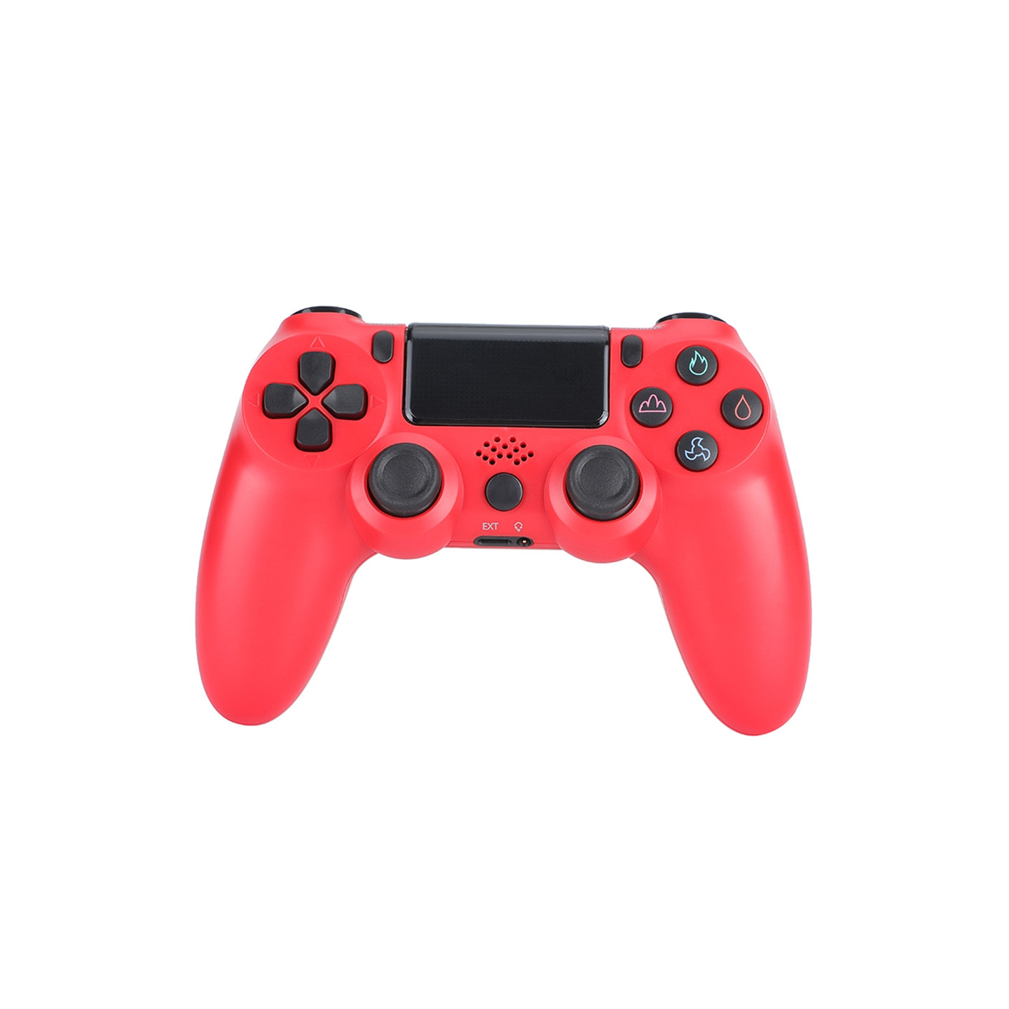 Trådløs spilcontroller til Sony PS4 Bluetooth Gamepad med vibration - Rød