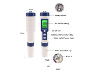 5-i-1 test för vattenkvalitet EC Ph TDS Temperatur Salinitet