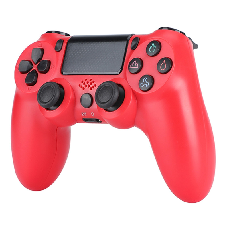 Langaton peliohjain Sony PS4 Bluetooth-peliohjaimelle värinällä - Punainen