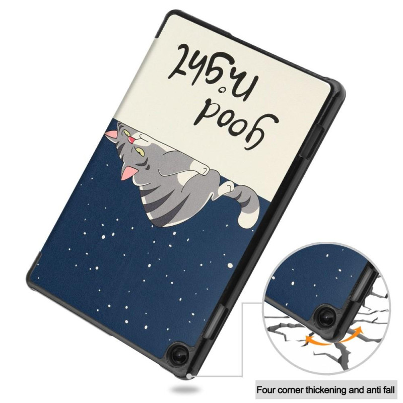 For Lenovo Tab M10 (Gen 3) Trifold Stand Cover - Cat