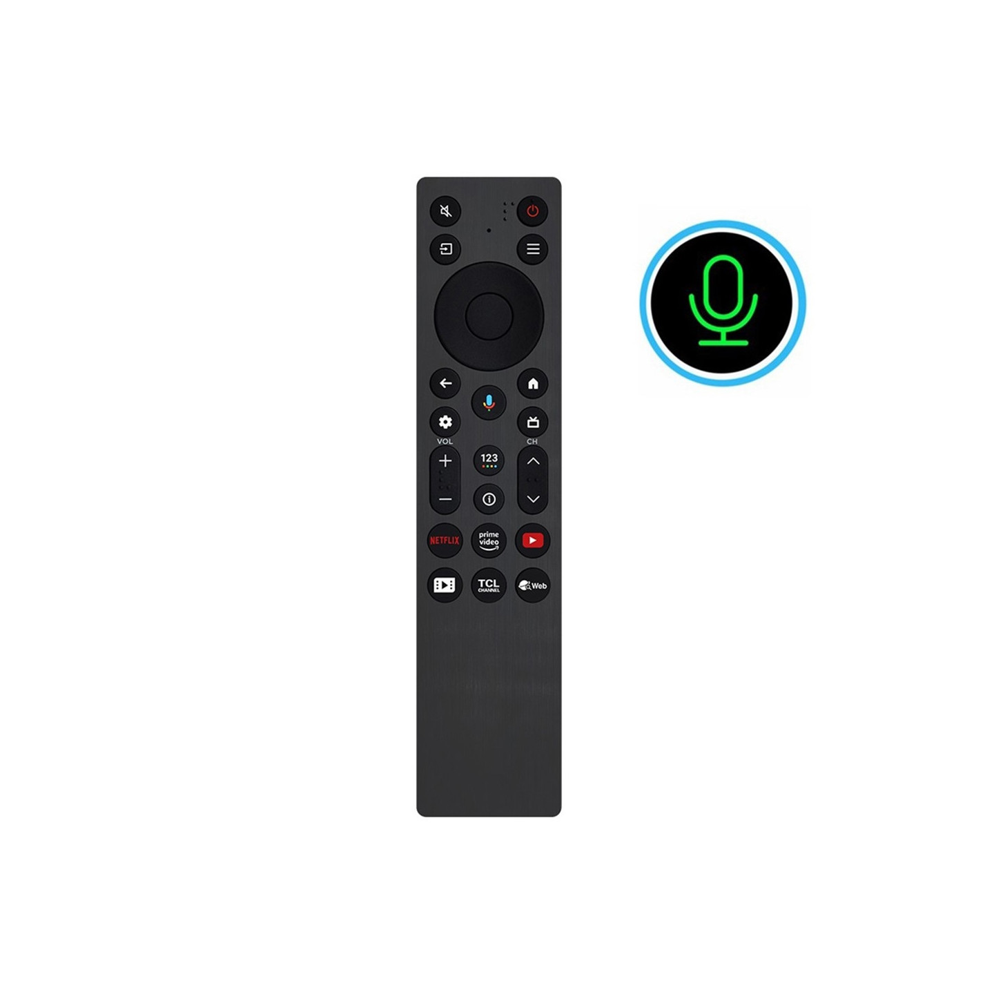 Kaukosäätimen vaihto RC813A FMB1:lle TCL TV:n ääniaktivoinnilla