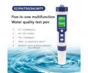 5-i-1 test för vattenkvalitet EC Ph TDS Temperatur Salinitet