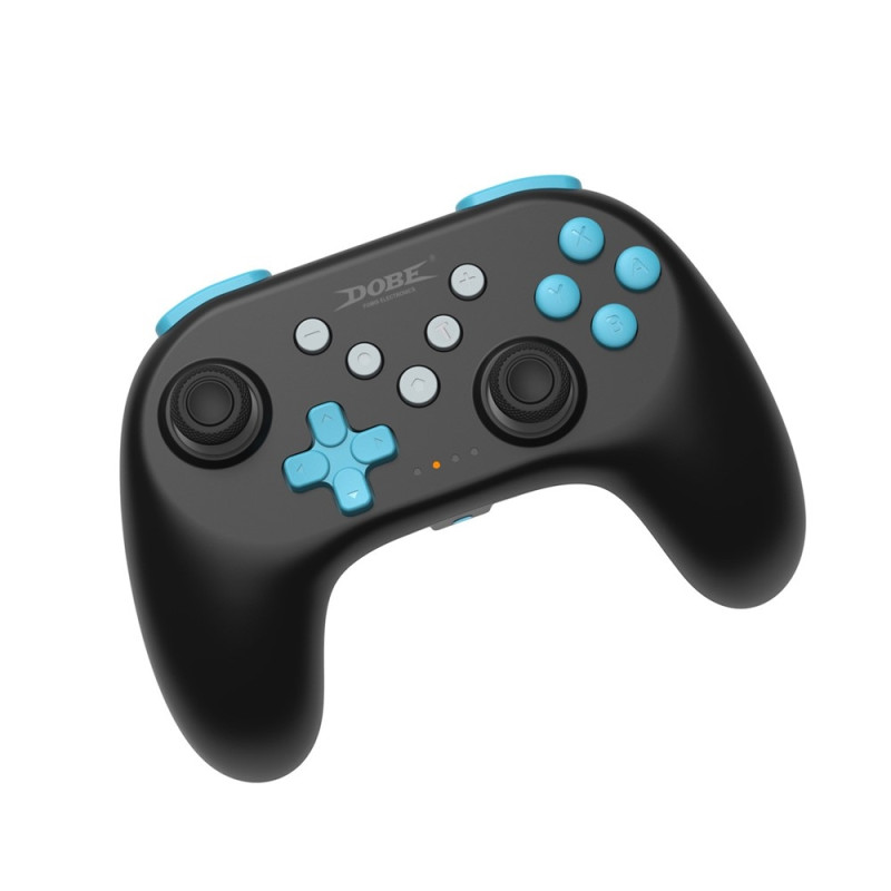 Langaton Bluetooth-ohjain Nintendo Switch 1+2+OLED -värähtelyohjain, Musta/sininen