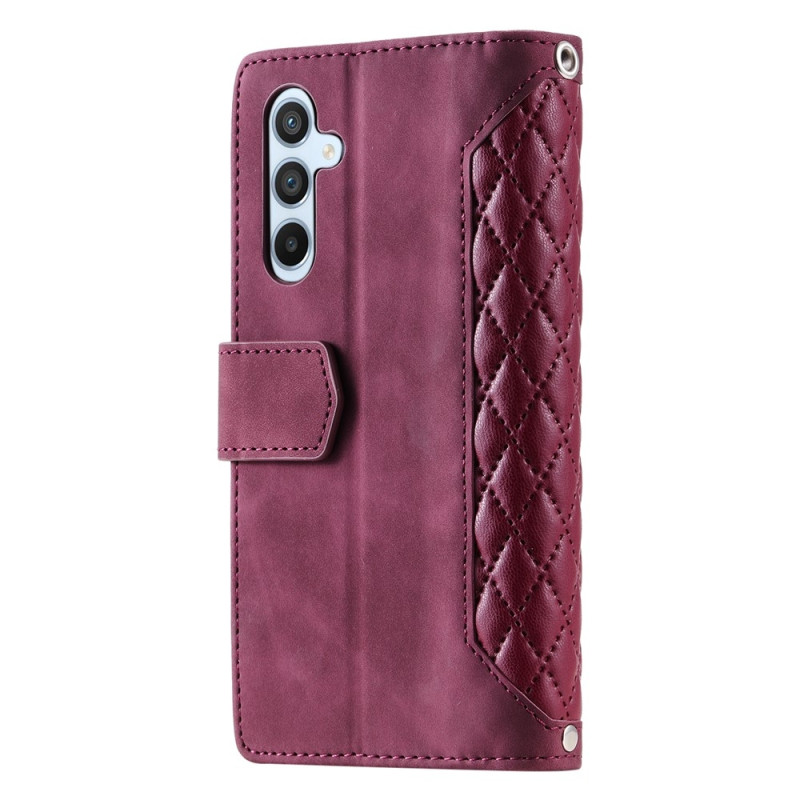 Samsung Galaxy S26+ 5G Zipper Wallet Case Rhombus Stitching Line Puhelinsuojus