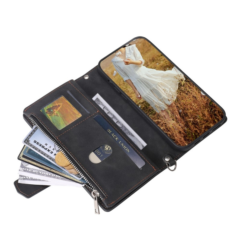 Samsung Galaxy S26+ 5G Zipper Wallet Case Rhombus Stitching Line Puhelinsuojus