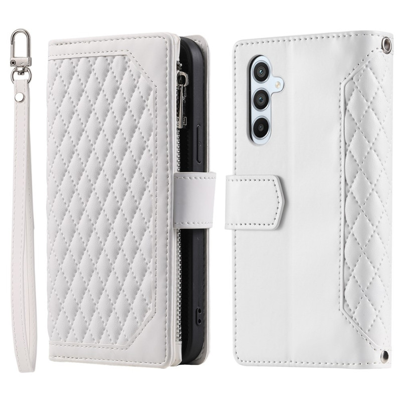 Samsung Galaxy S26+ 5G Zipper Wallet Case Rhombus Stitching Line Puhelinsuojus