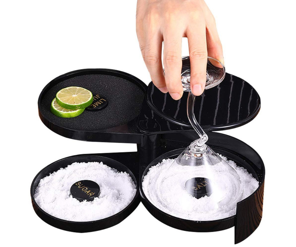 3-lagers Bar Juice Cocktail Socker Salt Rimmer Tool Bartender