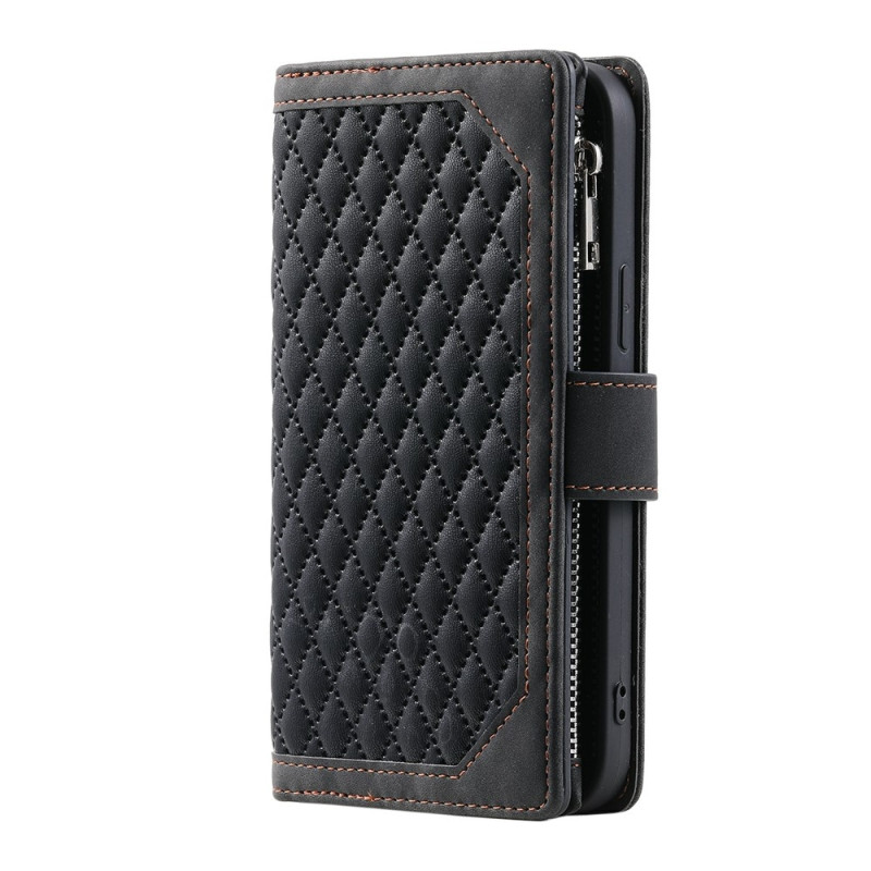 Til Samsung Galaxy S26 Ultra 5G Zipper Wallet Case Rhombus Telefoncover