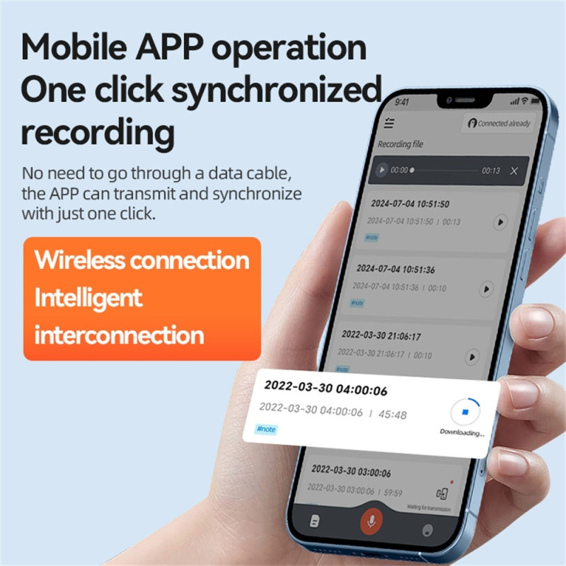 Translator AI Voice Recorder ChatGPT 128GB Smart Transcription Translation