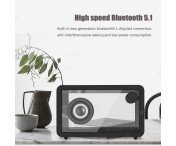 M8 Transparent Bluetooth-högtalare med RGB-ljus HiFi-ljud Bass Subwoofer