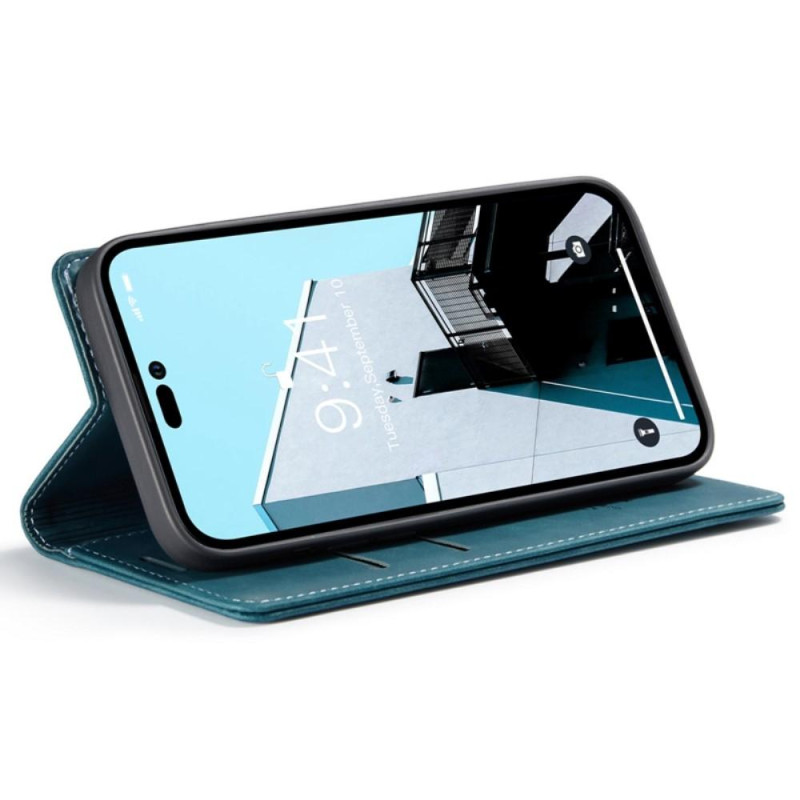 CASEME Retro tegnebog taske til iPhone 14 Pro - Blå