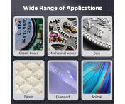 2" IPS-skärm 500X Förstoring Handhållen Digital Mikroskop med LED-ljus