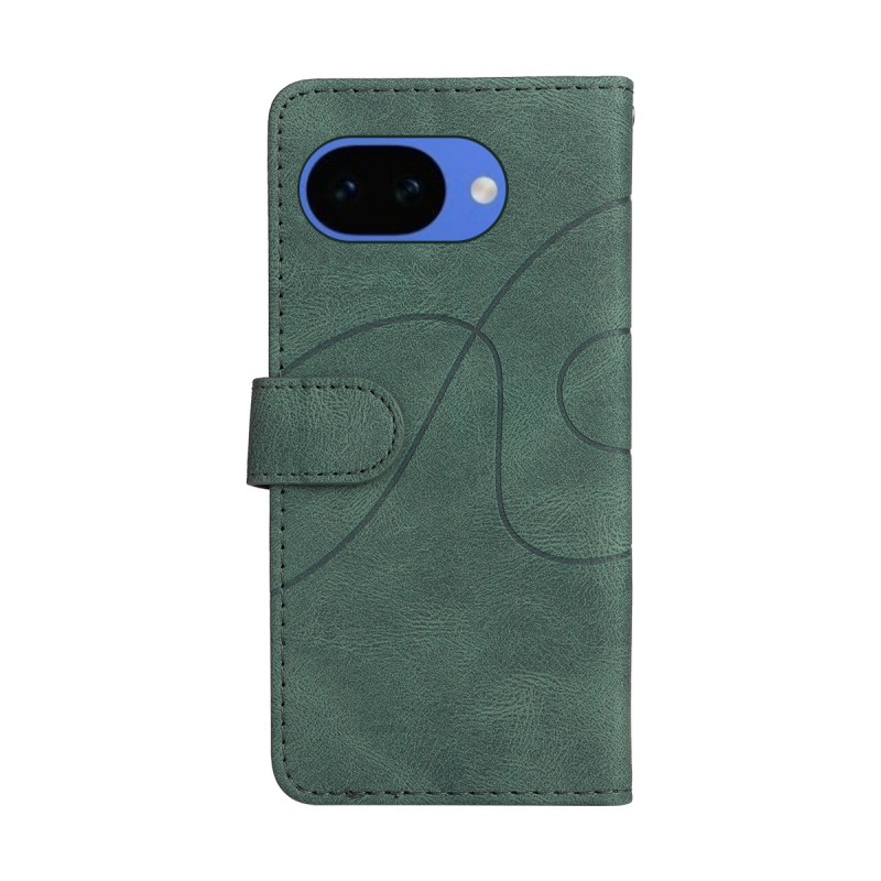 For Google Pixel 10a Wallet Case with Stand Bi-colour Design - Green