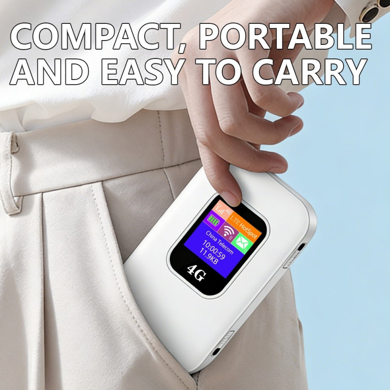 4G LTE mobil WiFi-ruter 2 antenner WiFi 6 300 Mbps hotspot eurasisk versjon