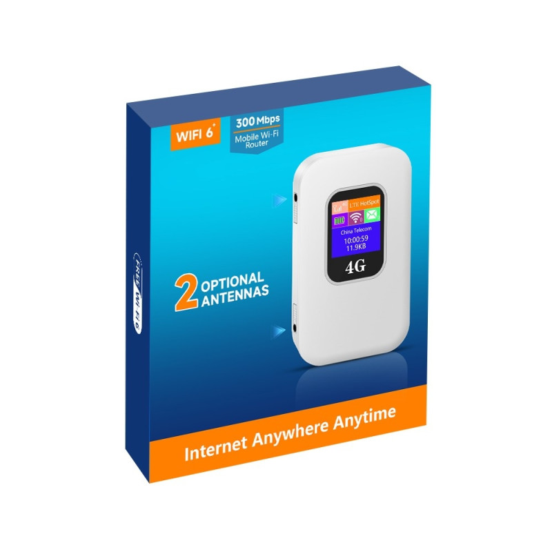 4G LTE Mobile WiFi Router 2 Antennas WiFi 6 300Mbps Hotspot Eurasian Version