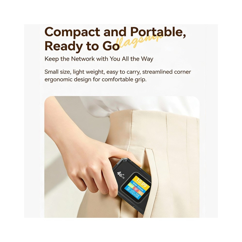 WiFi6 Portable 4G LTE Mobile Hotspot Router 300Mbps Wireless Modem Eurasian Version