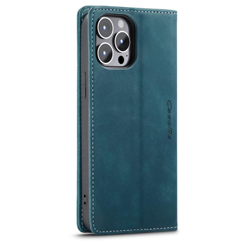 CASEME Retro Wallet Case for iPhone 14 Pro Max - Blue