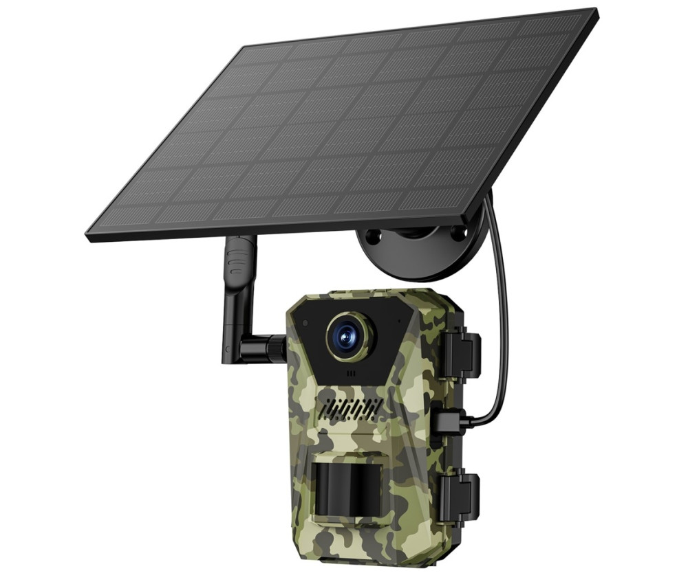Solar 4G Trail Kamera Vattentät PIR Night Vision HD Jaktkamera