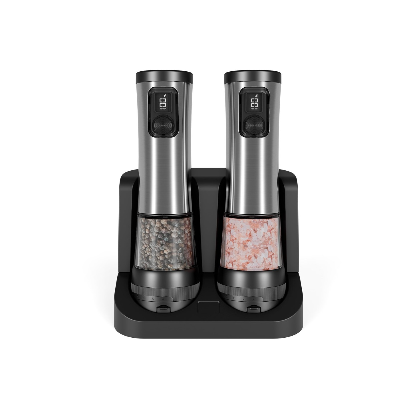 Salt Pepper Spice Grinder Stainless Steel Electric Spice Grinder Rechargeable