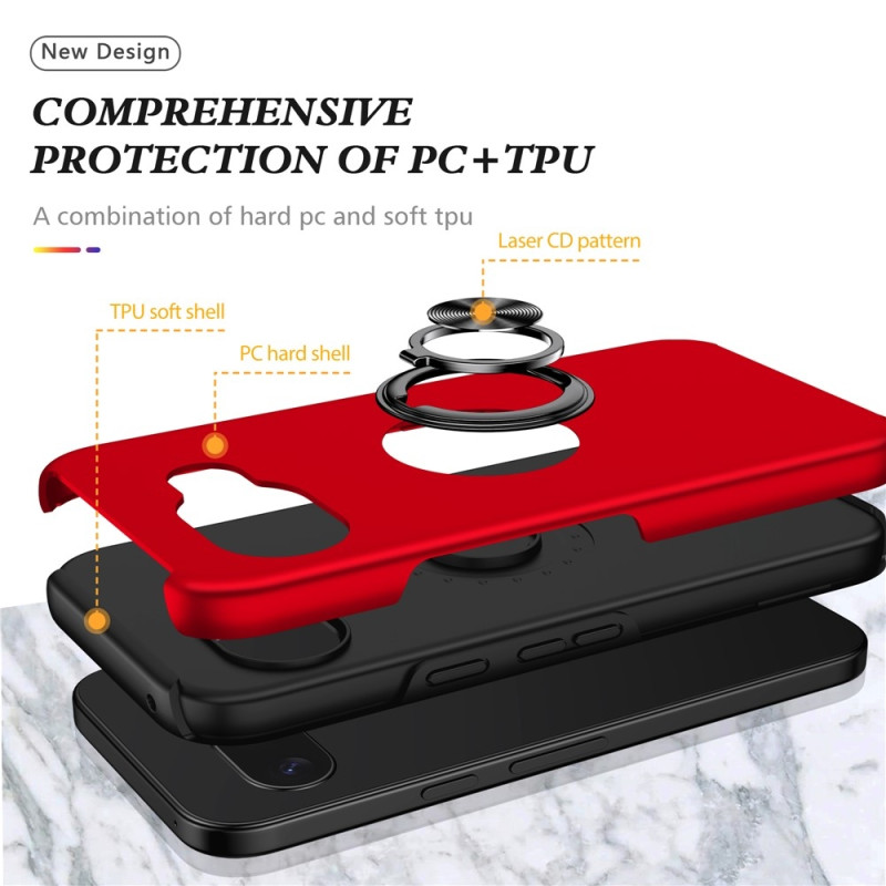 Til Google Pixel 10a SkalFingerring Kickstand Hybrid Taske