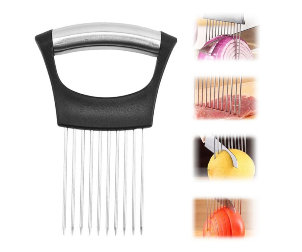 Hållare när du skivar Lök Kött Grönsaker Skivare