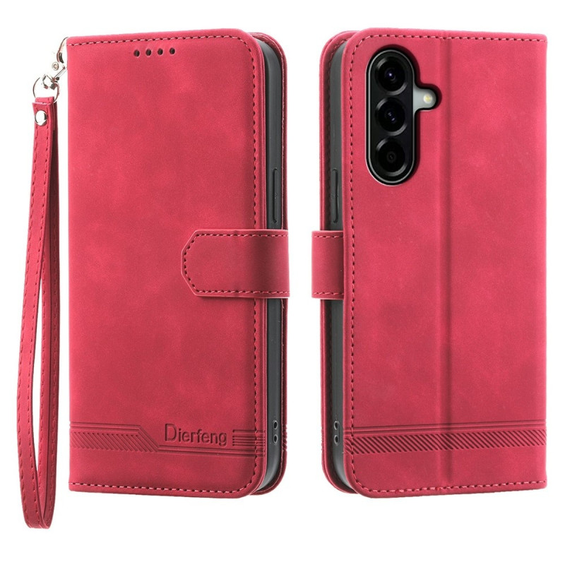 DIERFENG Til Samsung Galaxy A37 5G Pungcover med Stander og Håndledsrem