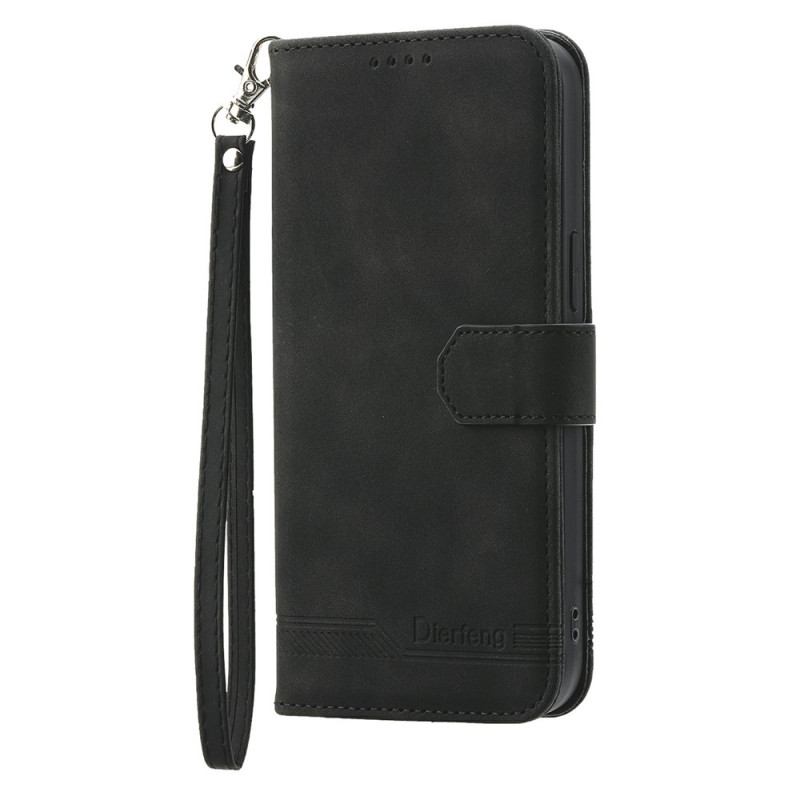 DIERFENG For Samsung Galaxy A37 5G Wallet Case with Stand and Wrist Strap