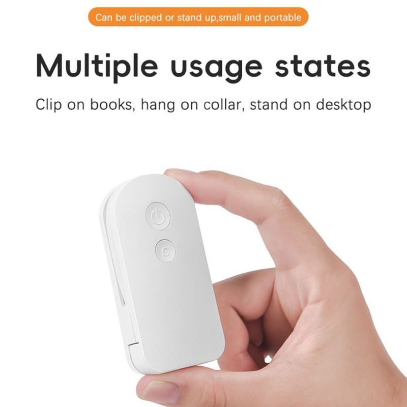 Lamp Reading Light 3 Color Temperatures Clampable LED Desk Lamp Book Lamp - White