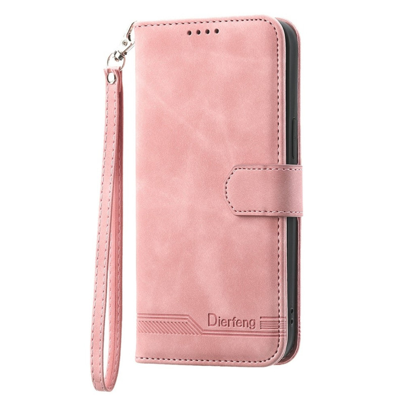 DIERFENG For Samsung Galaxy A57 5G Wallet Case with Stand and Wrist Strap