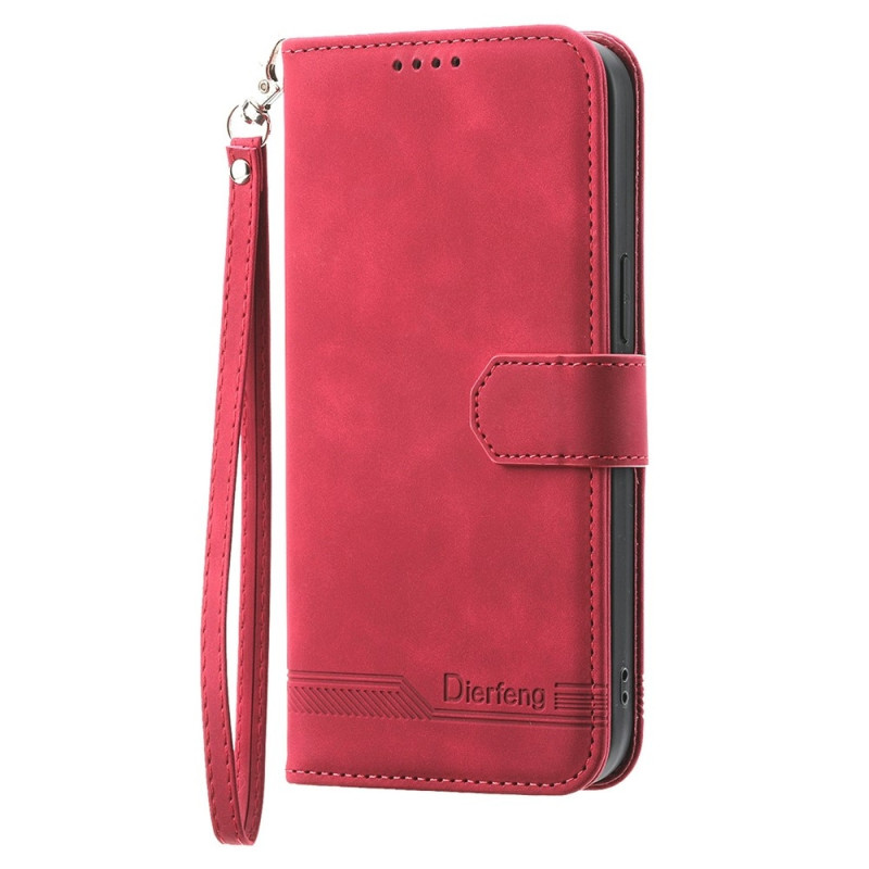 DIERFENG For Samsung Galaxy A57 5G Wallet Case with Stand and Wrist Strap