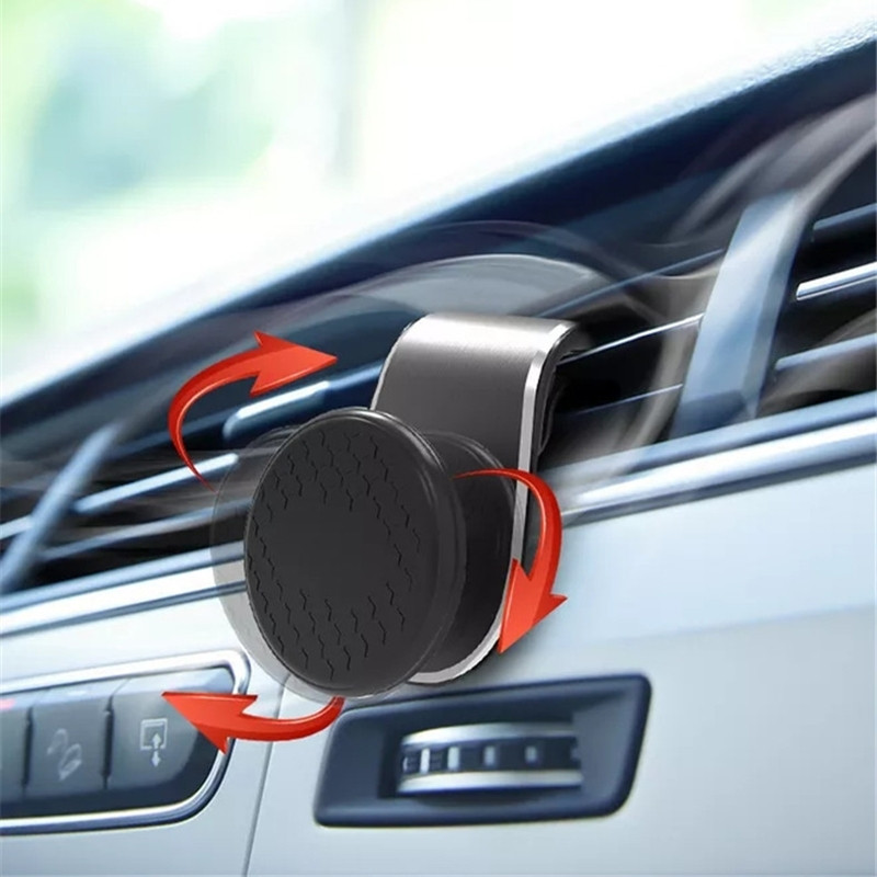 Car Holder for Mobile Phone Cellphone Holder Magnetic L-Shaped Air Vent