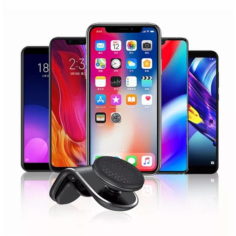 Bilholder til mobiltelefon Mobiltelefonholder Magnetisk L-formet luftventil