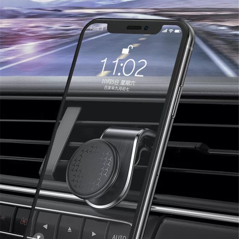 Car Holder for Mobile Phone Cellphone Holder Magnetic L-Shaped Air Vent