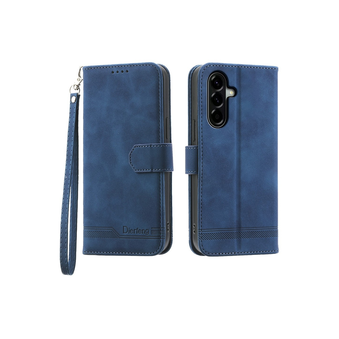 DIERFENG For Samsung Galaxy A57 5G Wallet Case with Stand and Wrist Strap