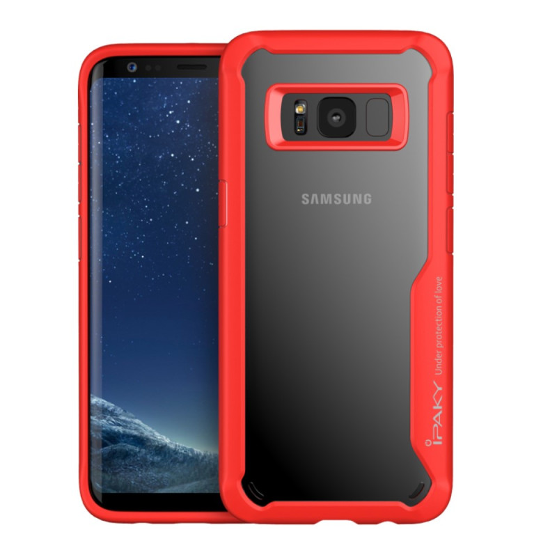 IPAKY Samsung Galaxy S8 Plus TPU Hybrid Cover - Rød