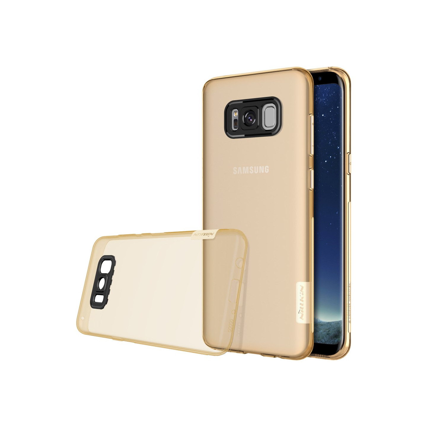 NILLKIN Samsung Galaxy S8 Plus Naturserie 0.6mm termoplastisk polyuretan - gull