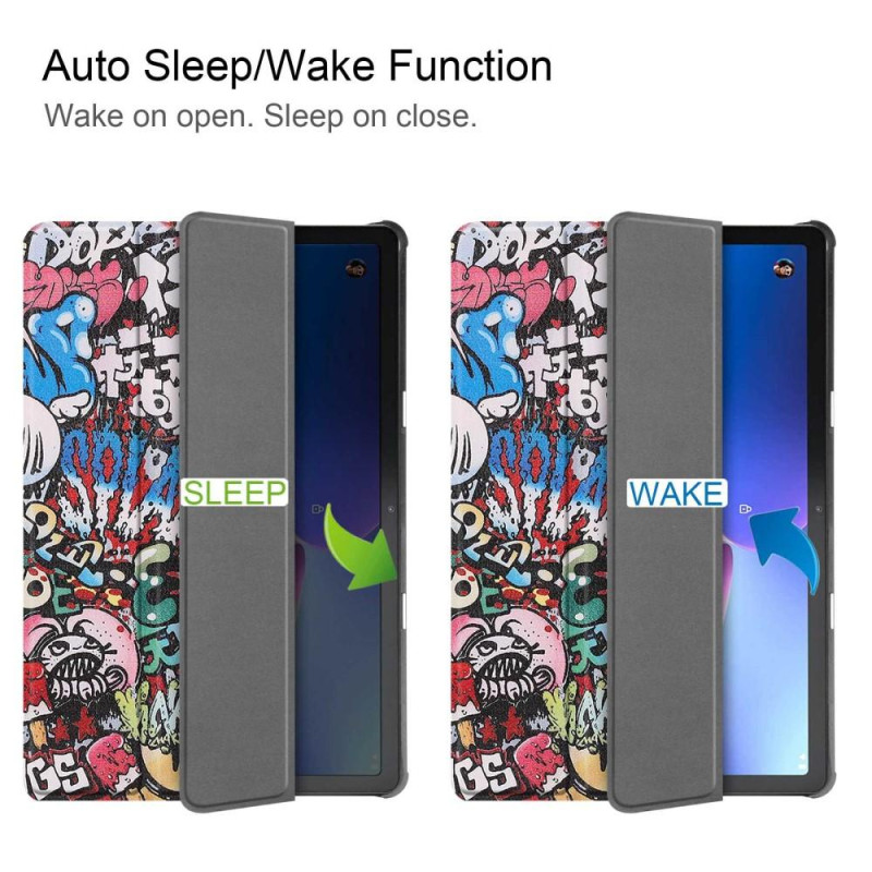 Trifoldbart deksel til Lenovo Tab M10 Gen 3 - Graffiti